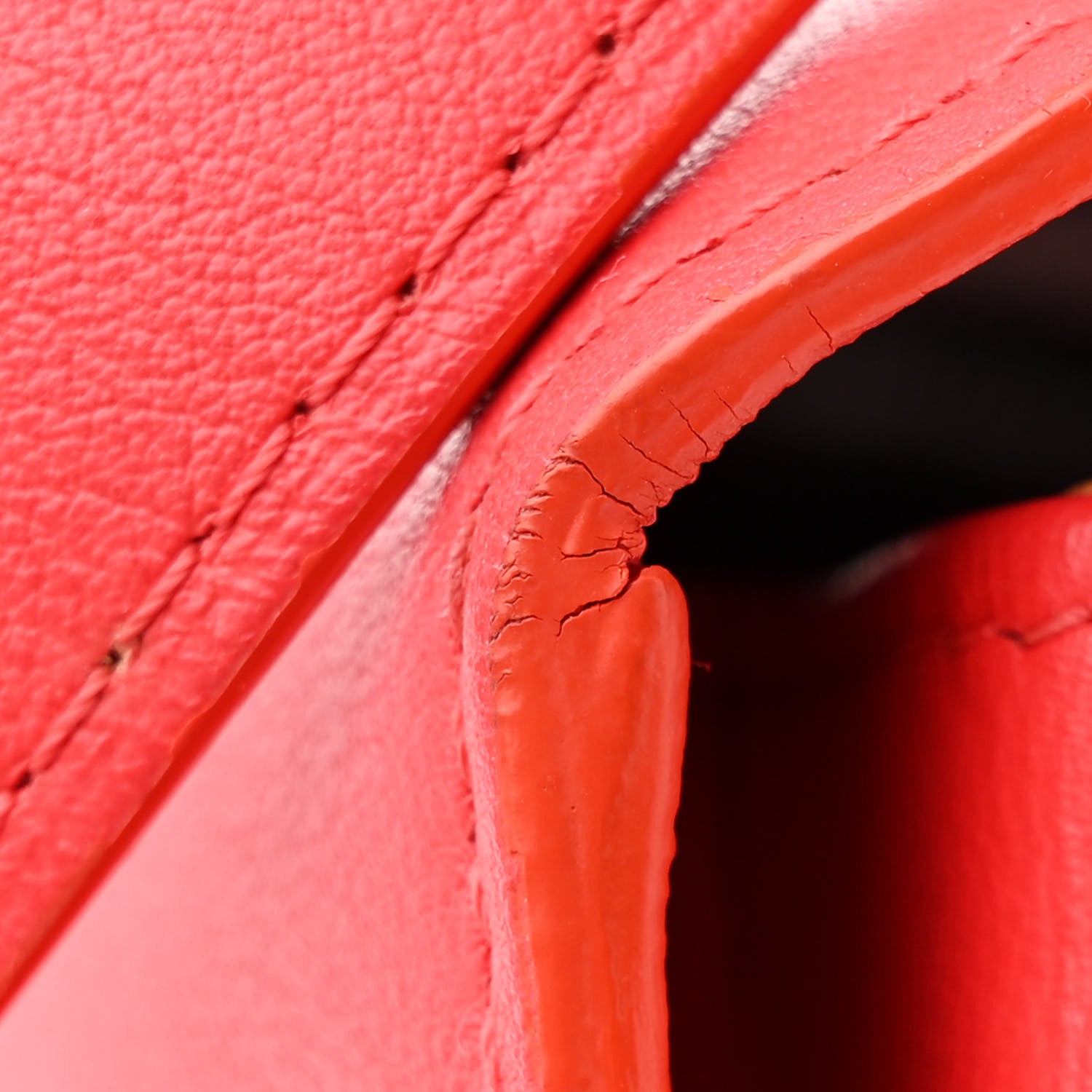 Delvaux Calfskin MM Tempete Satchel Coral 15 of 15