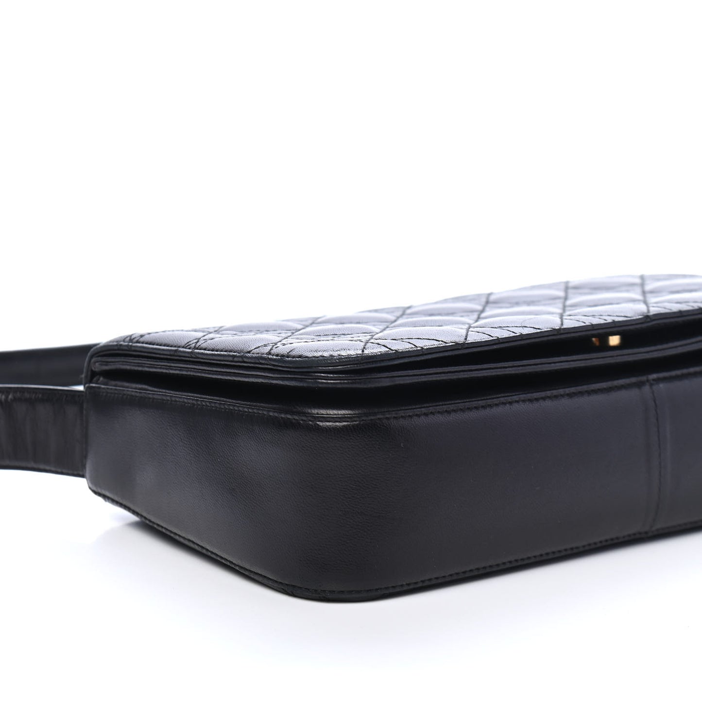 Lambskin Cannage Medium Delidior Flap Bag Black