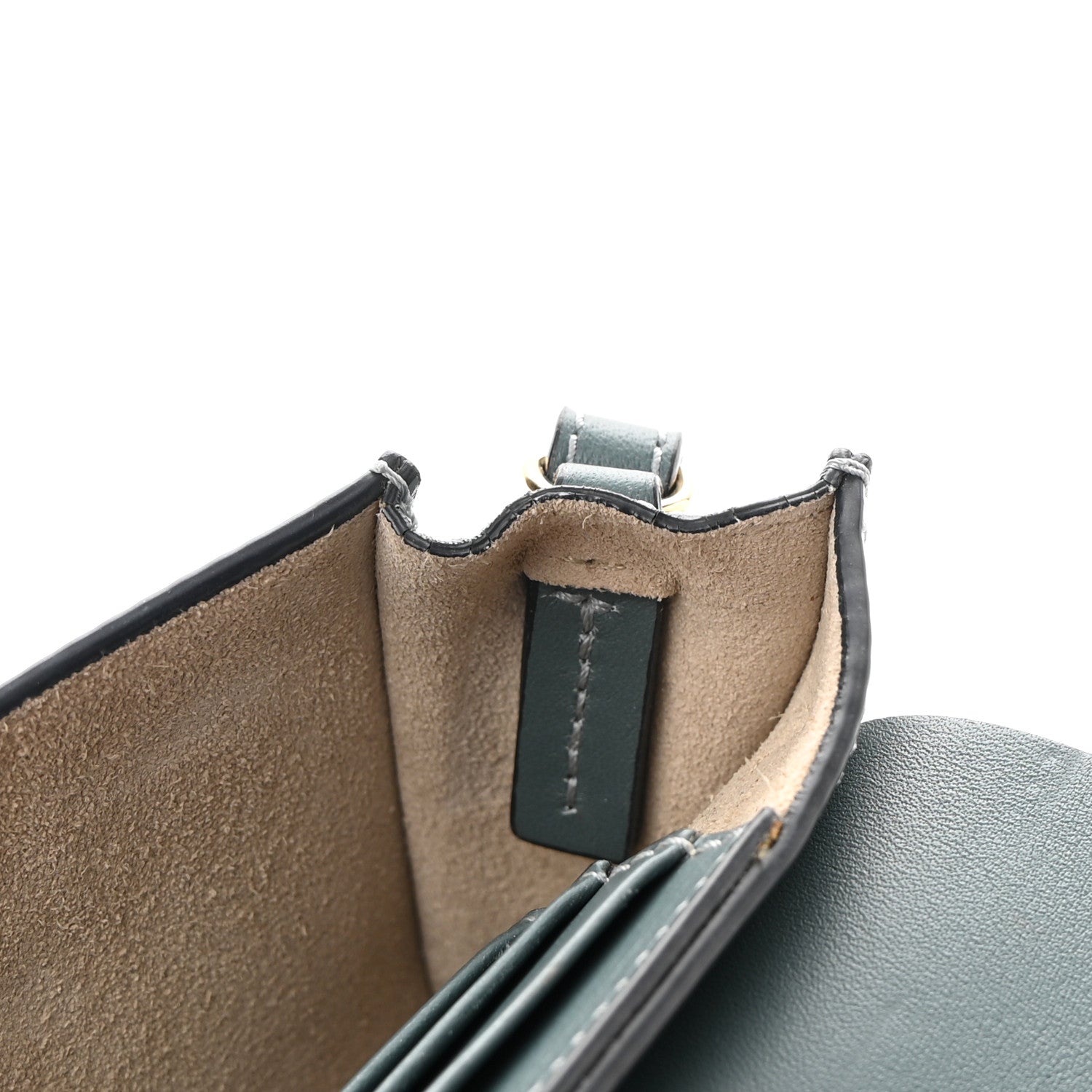Chloe Suede Calfskin Mini Faye Shoulder Bag Cloudy Blue 12 of 19