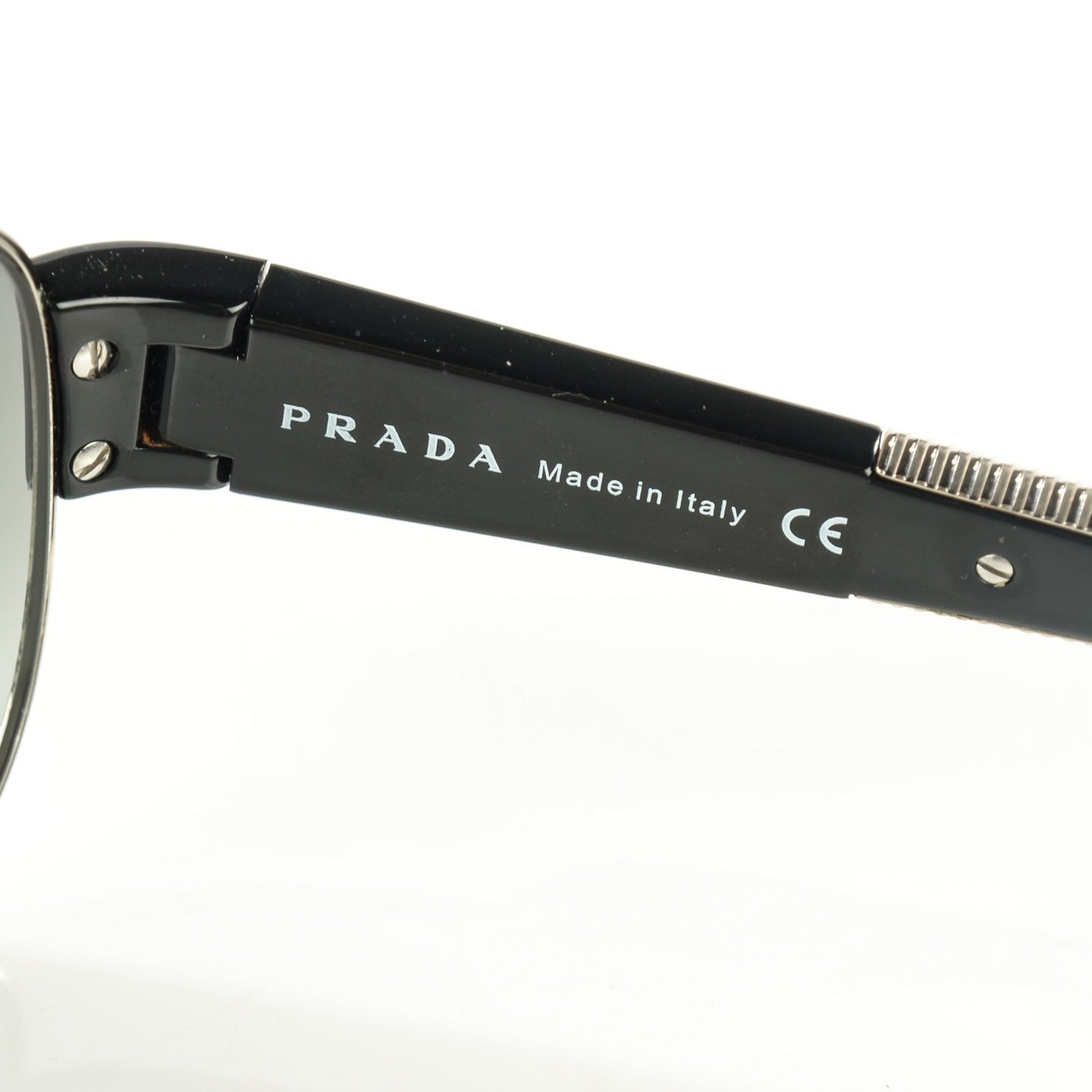 Prada Linea Rossa Aviator Sunglasses SPS 51H Black Red 5 of 5