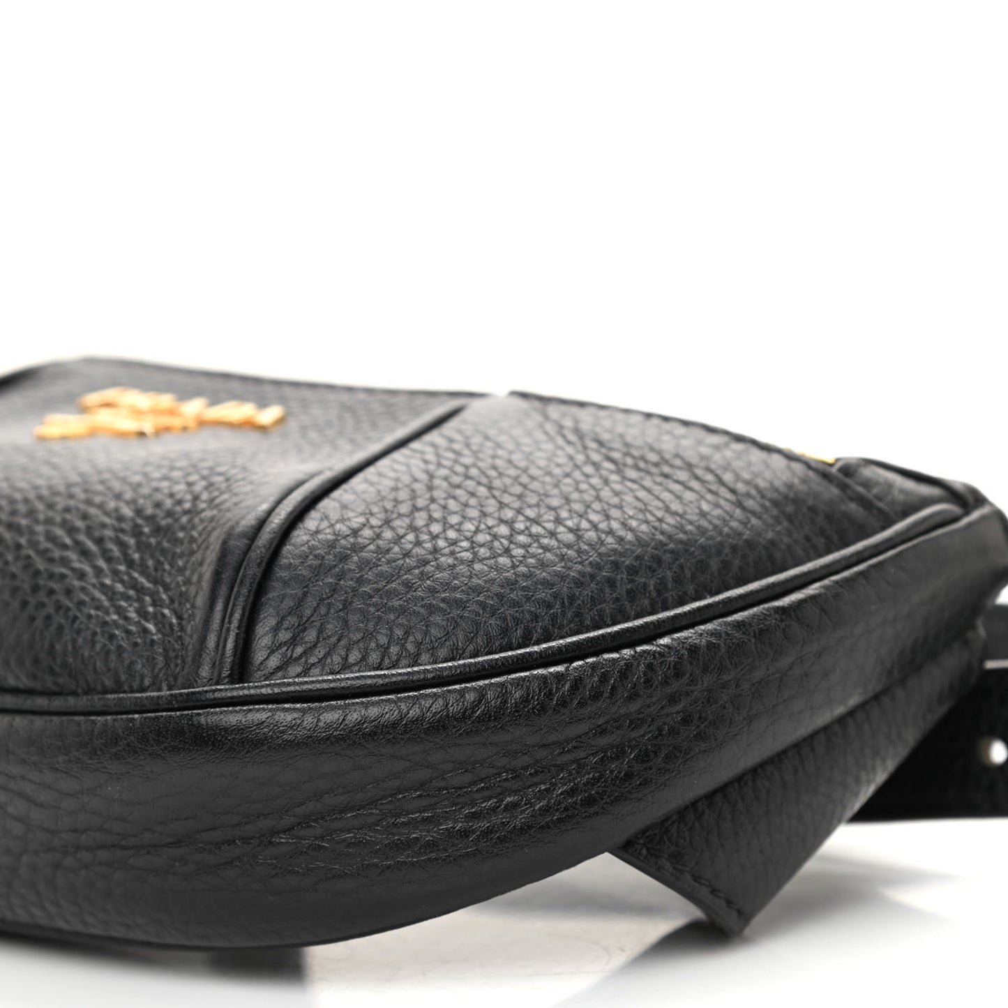 Vitello Daino Small Belt Bag Black
