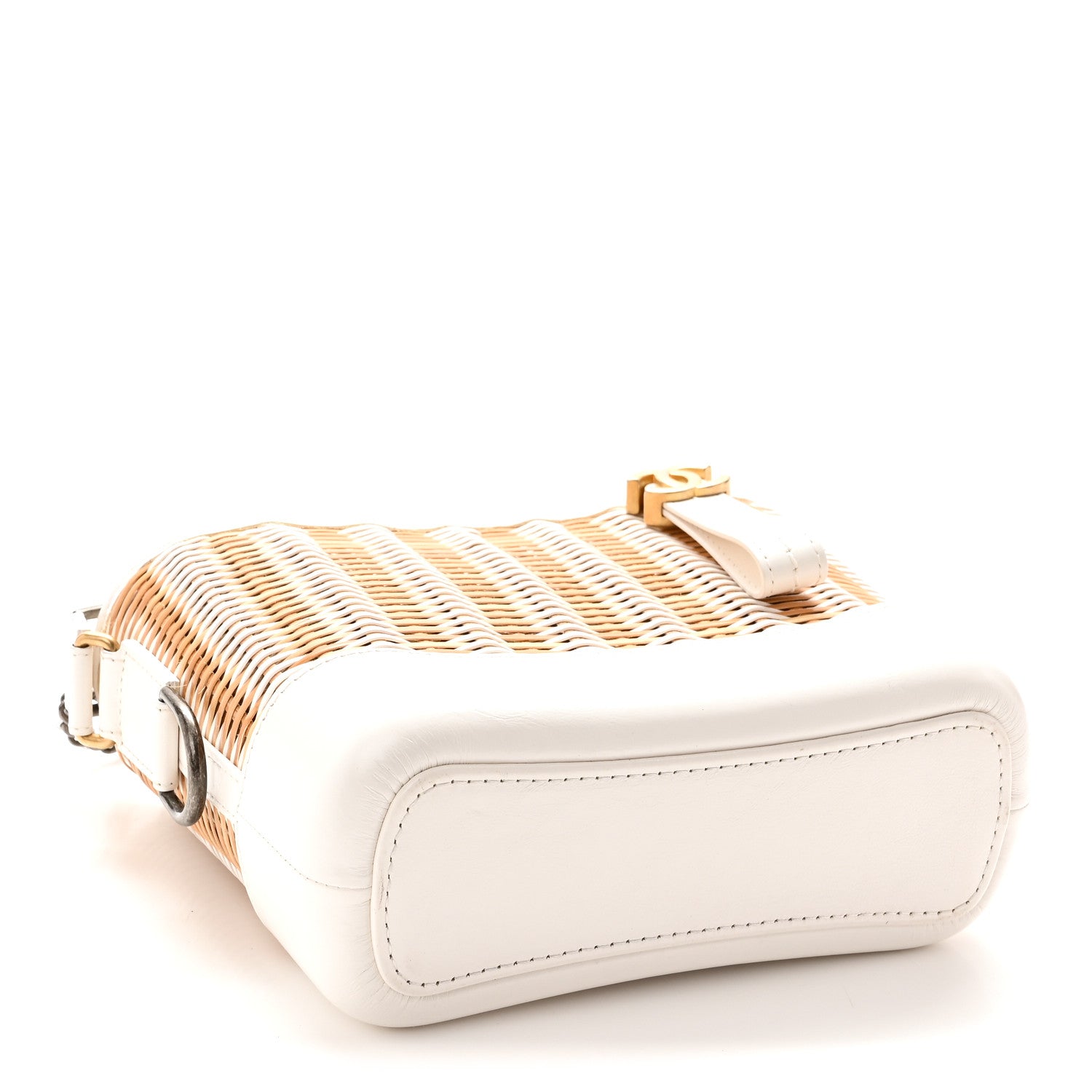 Chanel Rattan Calfskin Small Gabrielle Hobo Beige Ivory 4 of 10