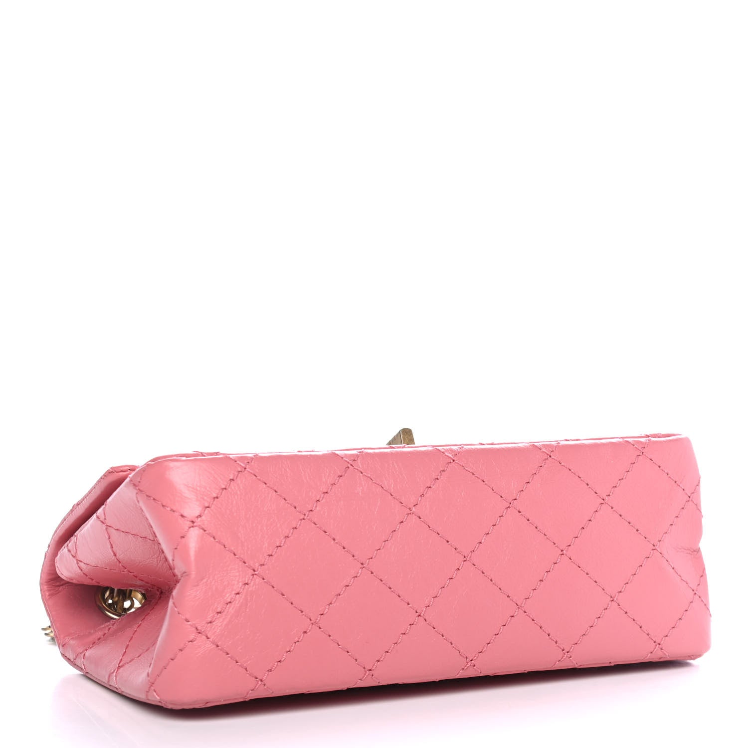 Chanel Aged Calfskin Quilted 2.55 Reissue Mini Flap Pink 3 of 4