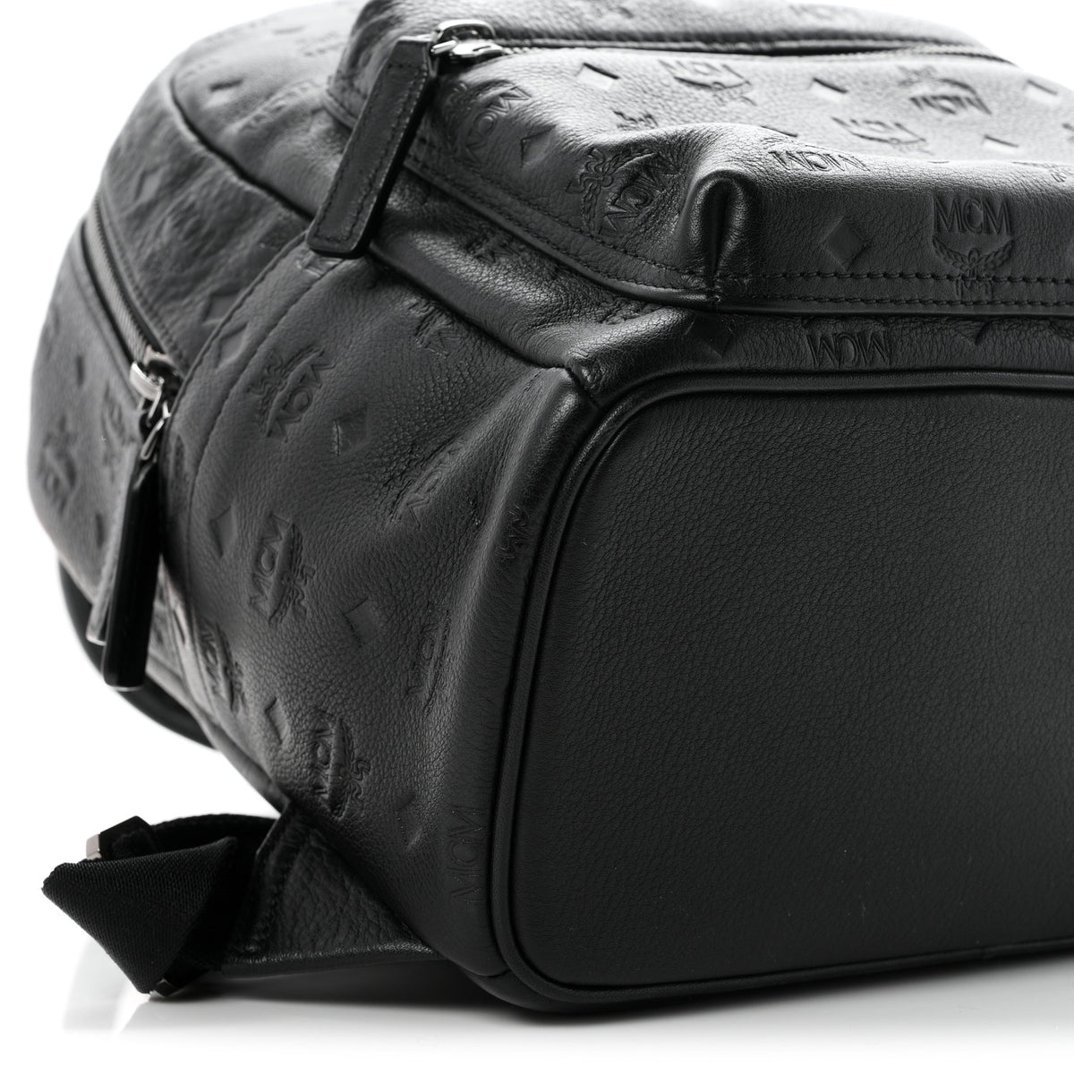 MCM Calfskin Ottomar Small Stark Backpack Black 8 of 9