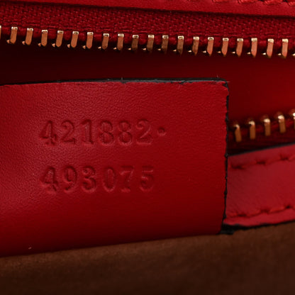 Gucci Calfskin Small Sylvie Shoulder Bag Hibiscus Red 6 of 10
