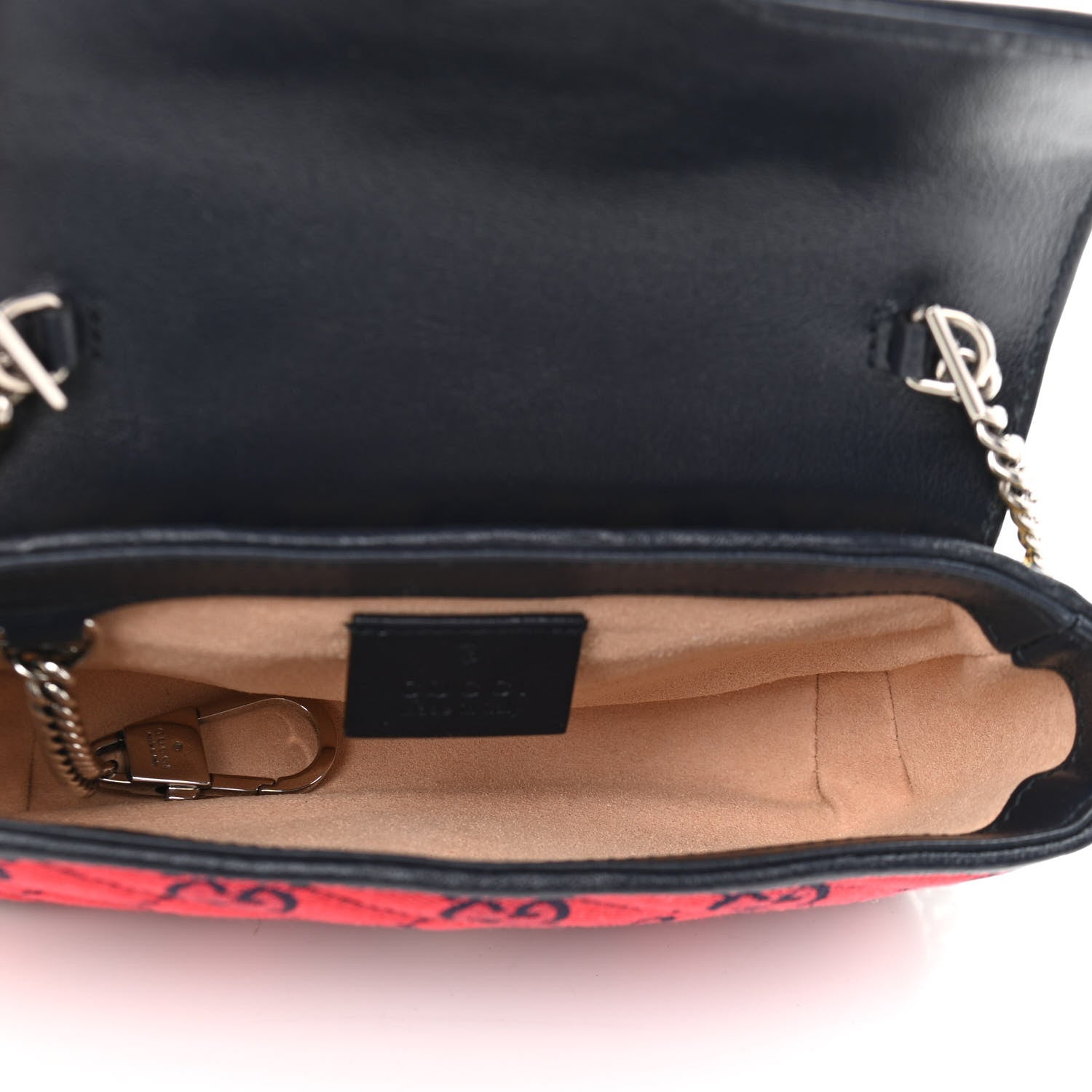 Gucci Monogram Multicolor Matelasse Diagonal Super Mini GG Marmont Shoulder Bag Pink Blue Red Yellow Green 5 of 10
