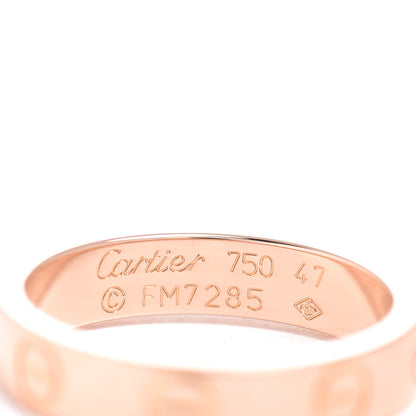 Cartier 18K Pink Gold 3.5mm LOVE Wedding Band Ring 47 4 4 of 4