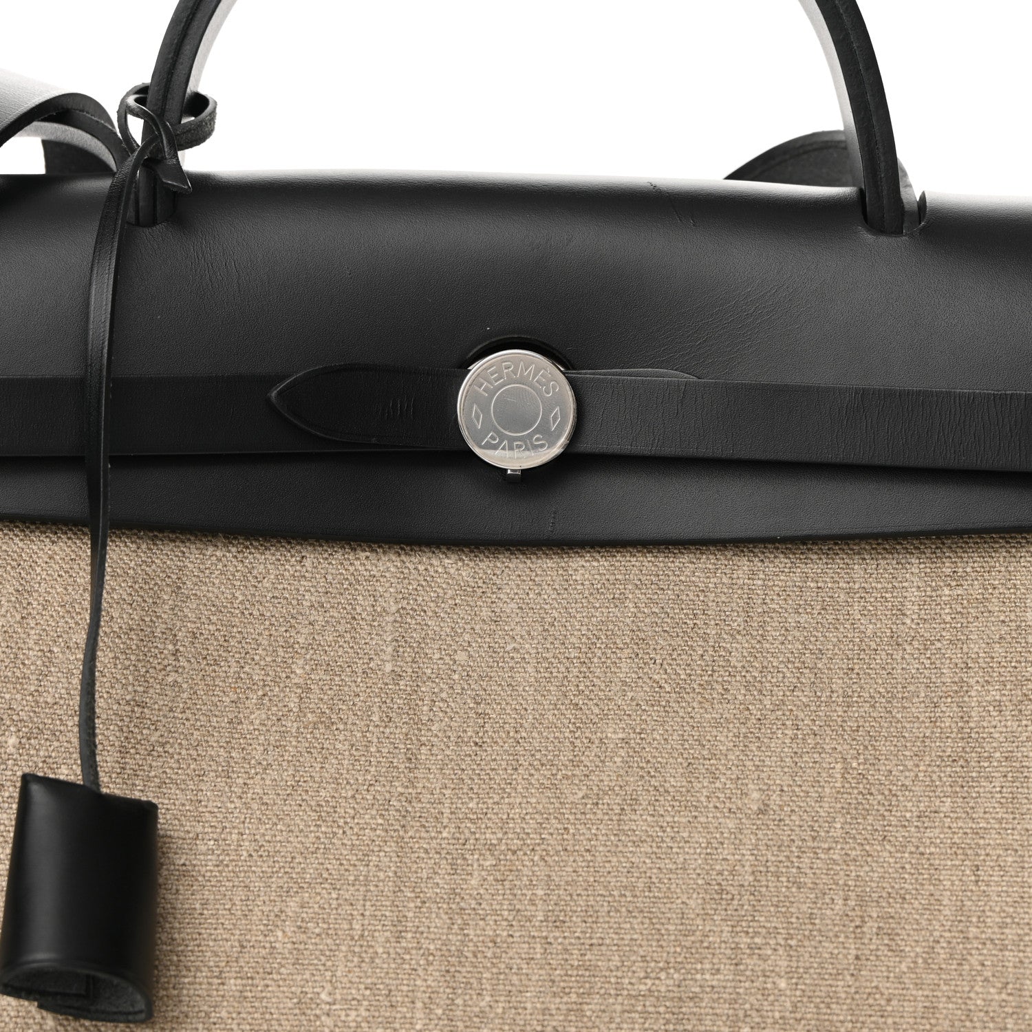 Hermes Military Toile Vache Hunter Herbag Zip Retourne 31 PM Ficelle Black 9 of 11