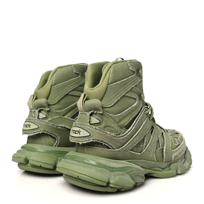 Balenciaga Mesh Nylon Womens Track Hike Sneakers 40 Washed Light Khaki 5 of 8
