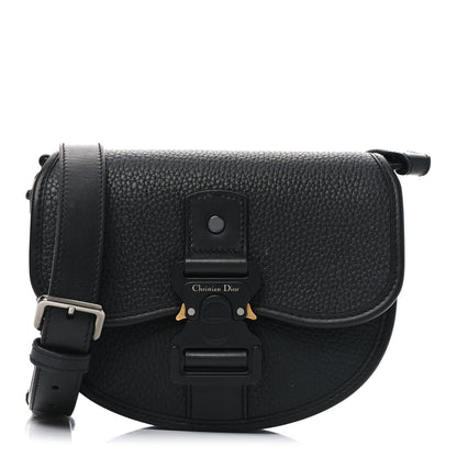 Christian Dior Grained Calfskin Mini Gallop Bag With Strap Black 1 of 9