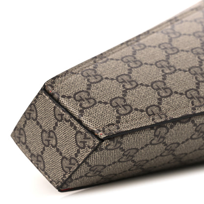 Gucci GG Supreme Monogram Love Valentines Day Small Heart Bag Beige Ebony New Geranium 9 of 10