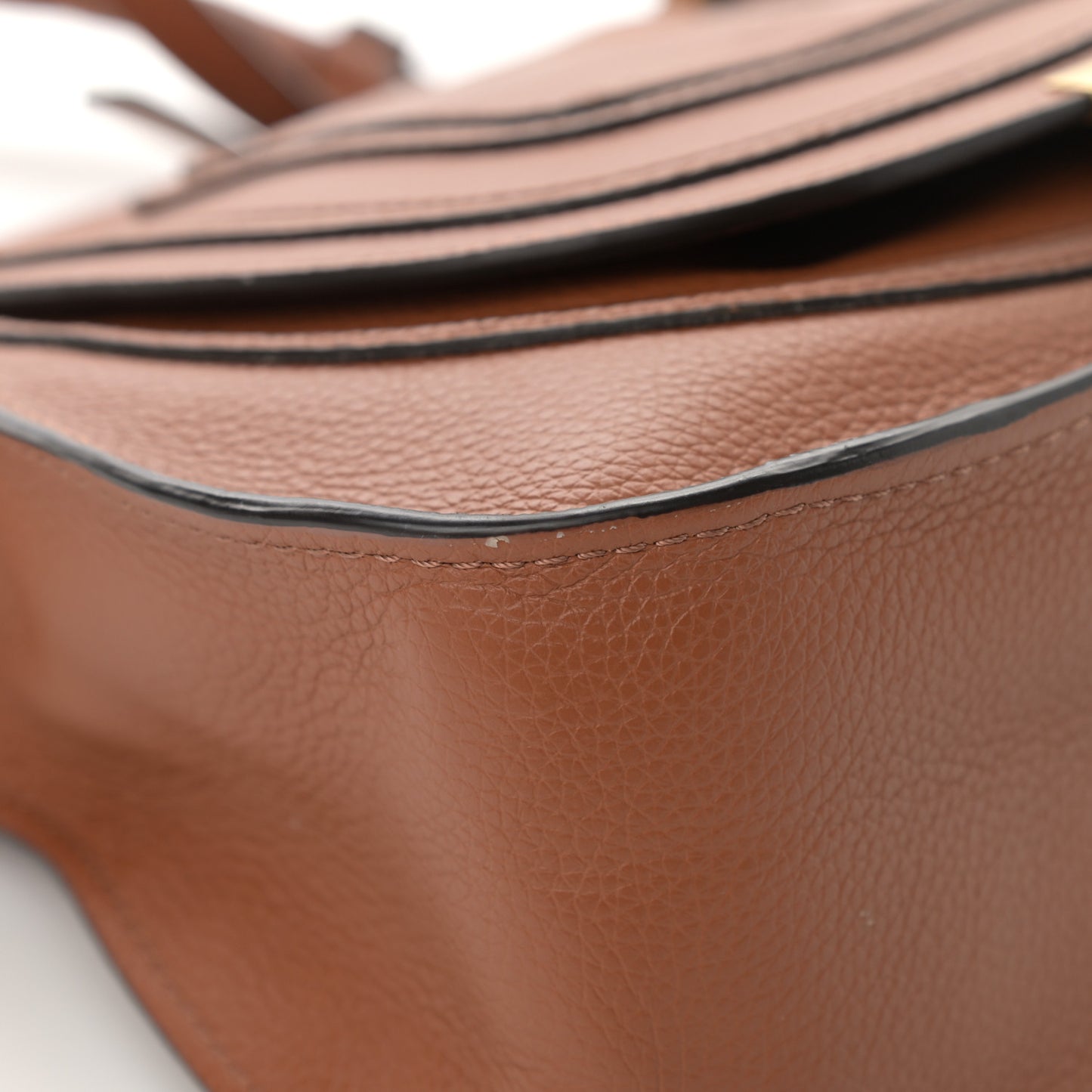 Calfskin Small Marcie Satchel Tan