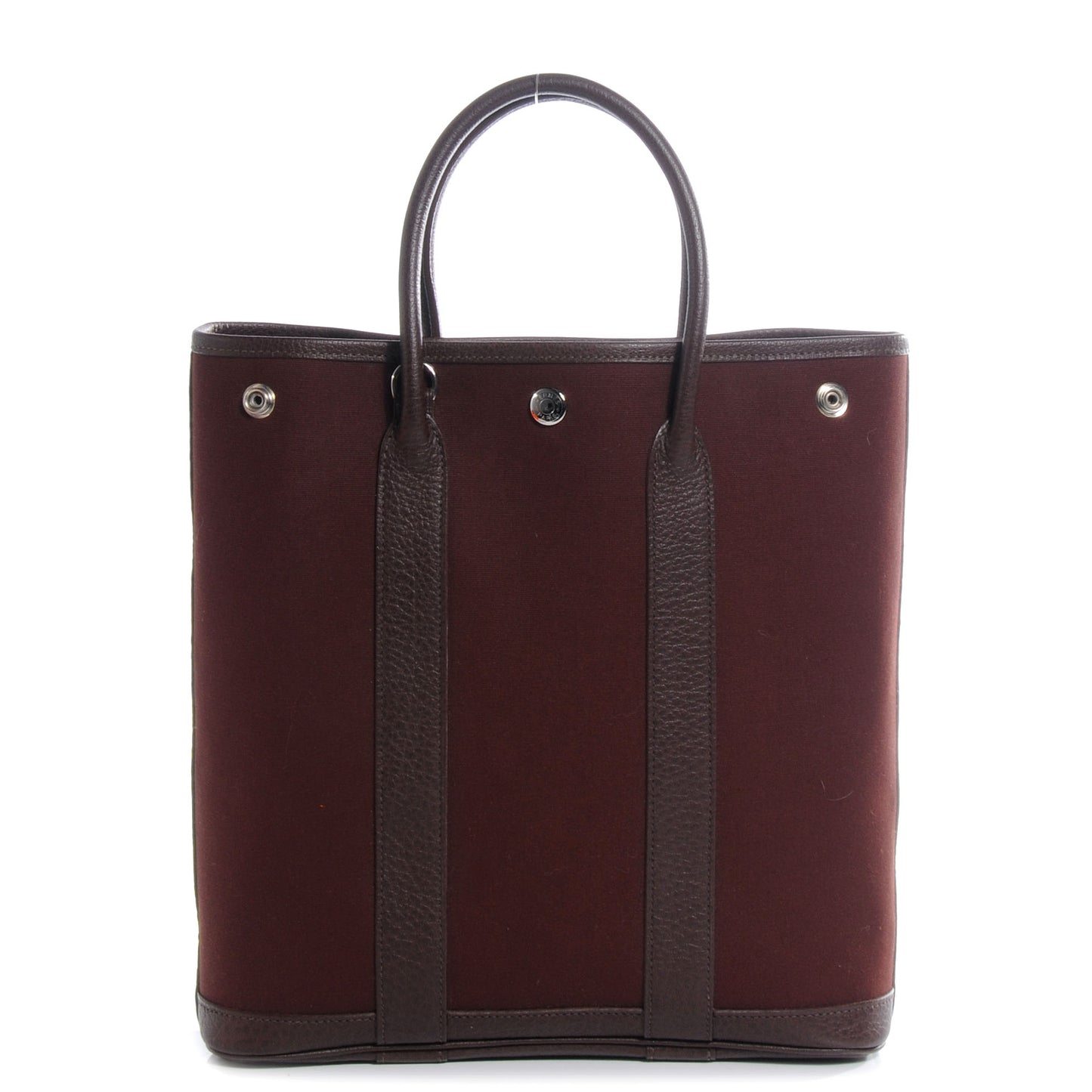 Toile Leather Garden File PM Tote Havane
