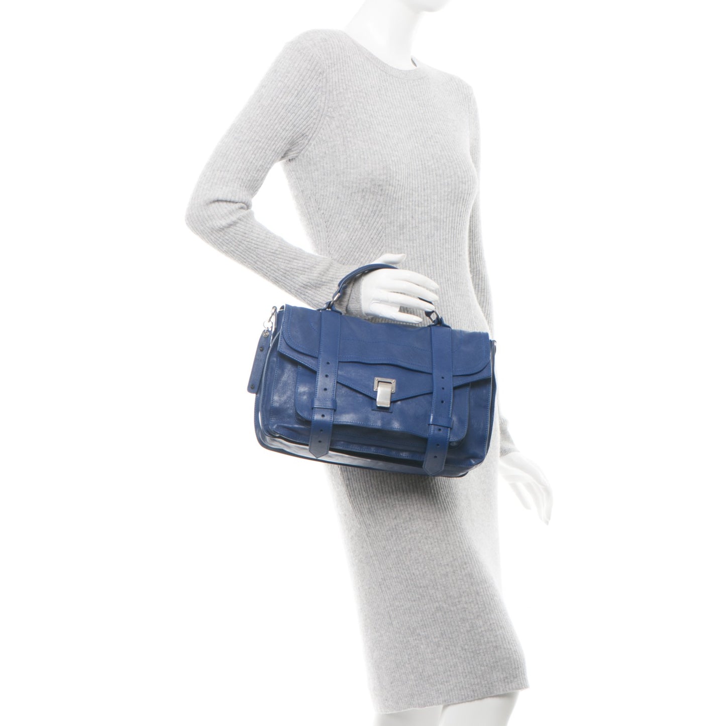 Lambskin Medium PS1 Satchel Cobalt