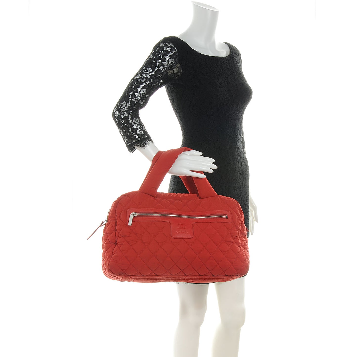Nylon Coco Cocoon Bowler Red