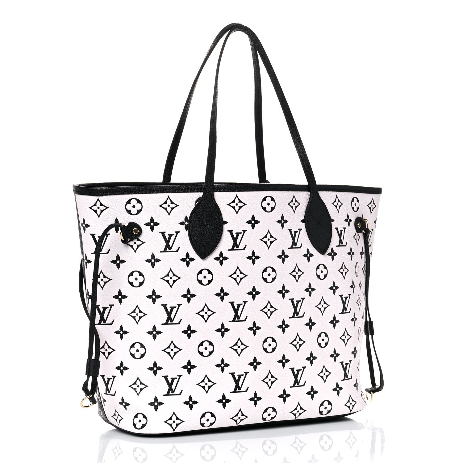 Louis Vuitton Empreinte Spring In The City Neverfull MM Black White Pink 4 of 11