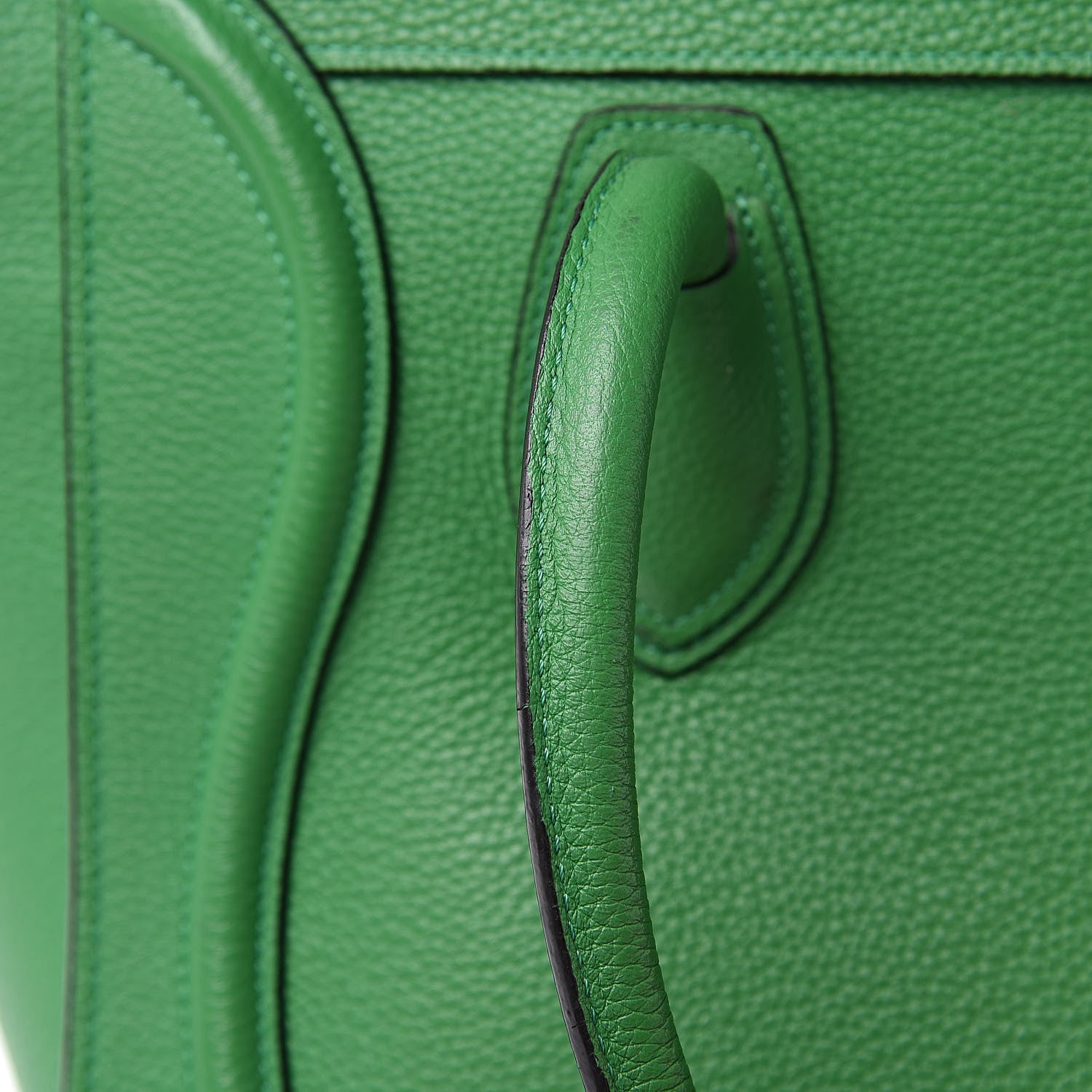 Celine Drummed Calfskin Micro Luggage Mint 13 of 18