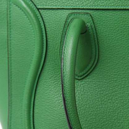 Celine Drummed Calfskin Micro Luggage Mint 13 of 18