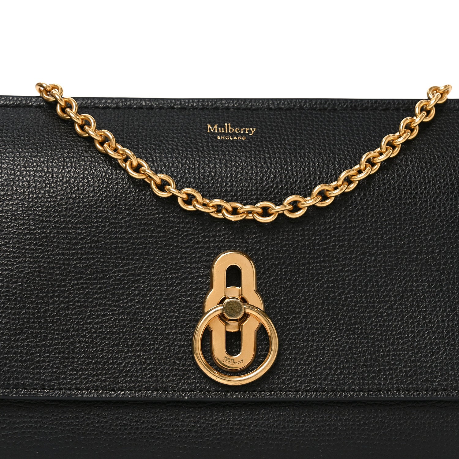 Mulberry Small Classic Grain Amberley Convertible Clutch Black 6 of 9