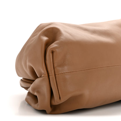 Bottega Veneta Smooth Butter Calf The Pouch Oversized Clutch Teak 9 of 11