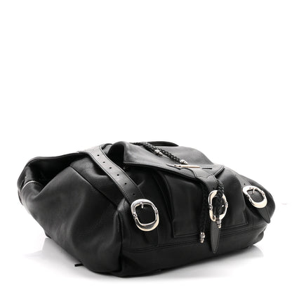 Chrome Hearts Calfskin Cross Patch Feurknee Backpack  Black 3 of 8