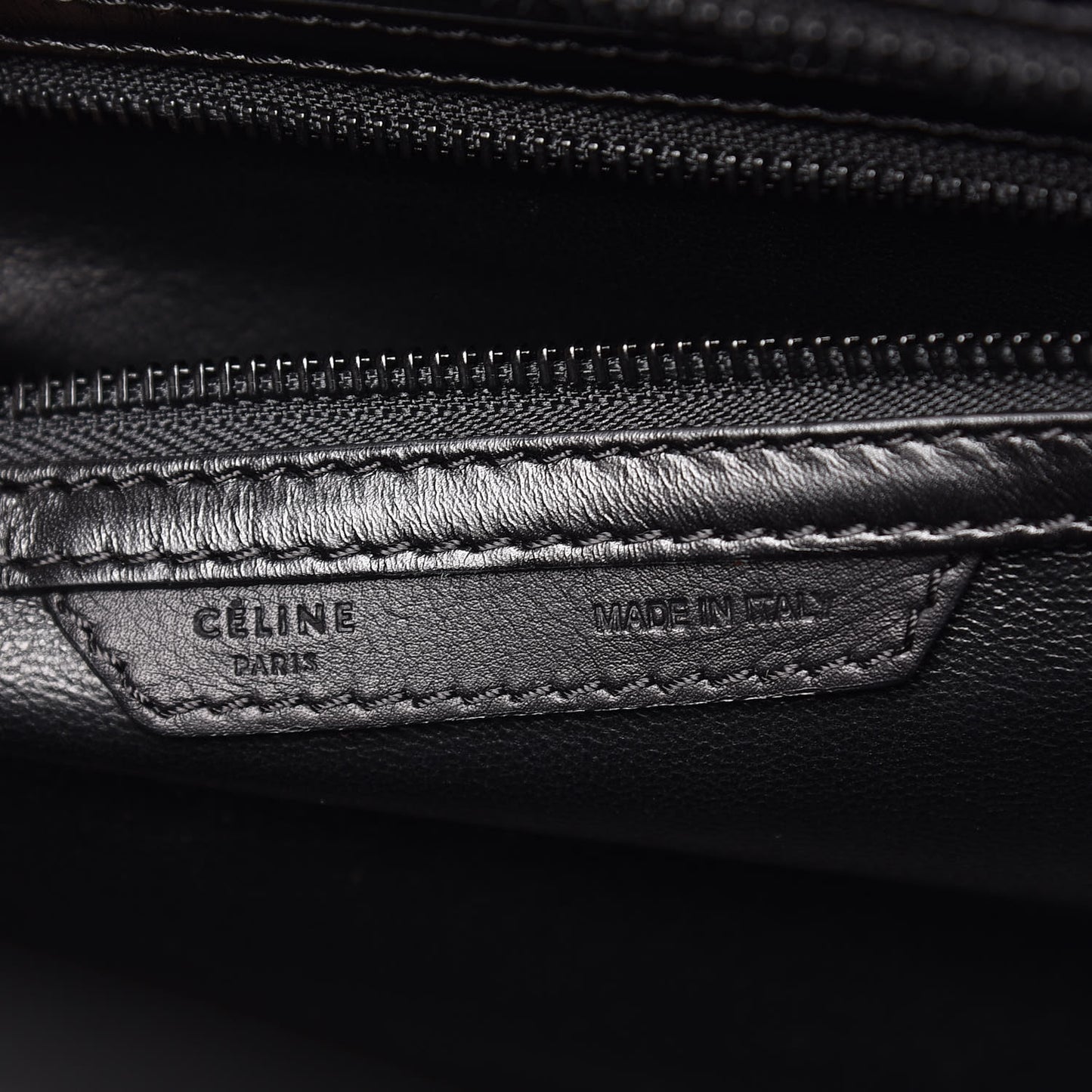 Smooth Calfskin Woven Mini Luggage Black