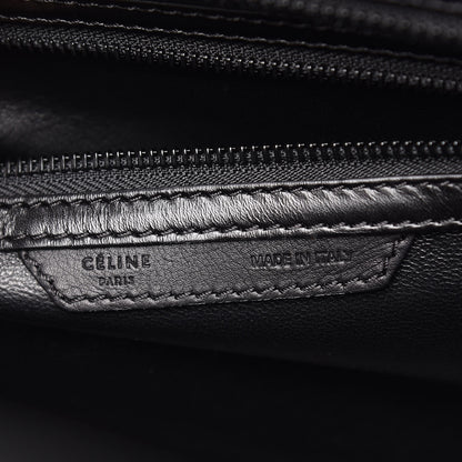 Celine Smooth Calfskin Woven Mini Luggage Black 8 of 13