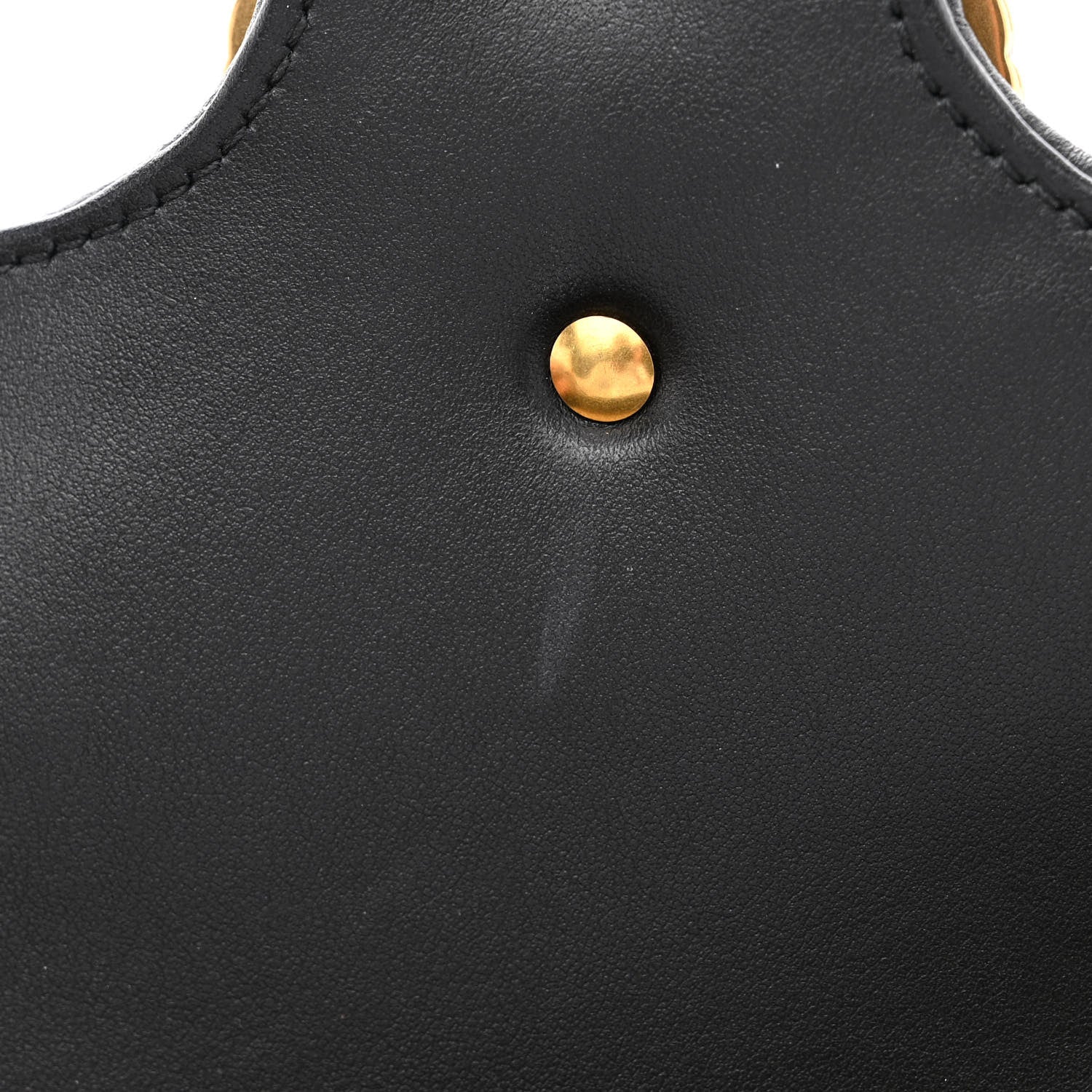 Gucci Velvet Matelasse Double G Studs Small Torchon GG Marmont Shoulder Bag Black 11 of 11
