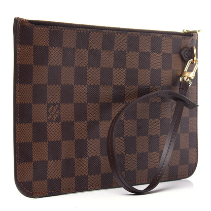Louis Vuitton Damier Ebene Neverfull MM GM Pochette 3 of 9