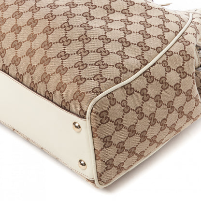 Gucci Monogram Peggy Braided Tote Off White 5 of 12