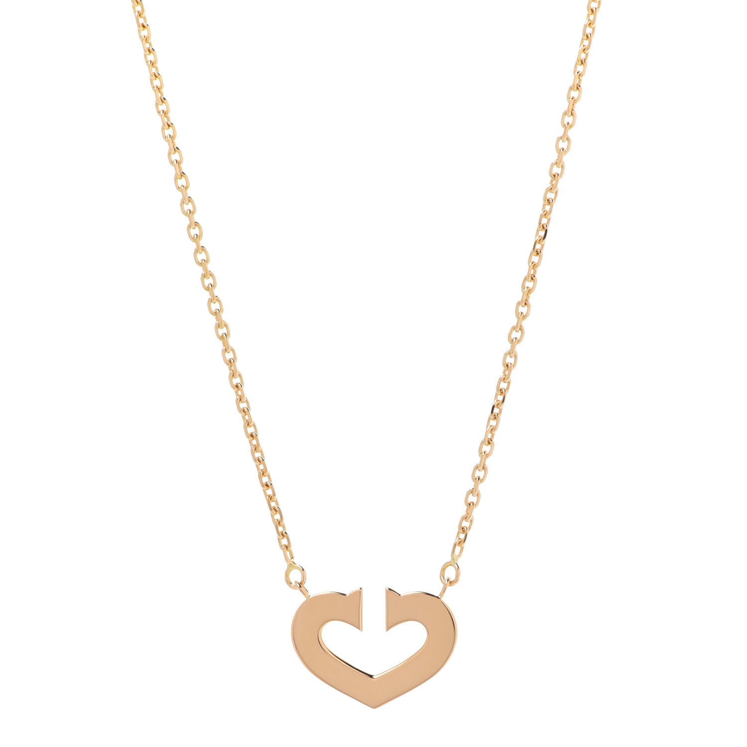 Cartier 18K Yellow Gold Medium Hearts and Symbols Necklace 1 of 7