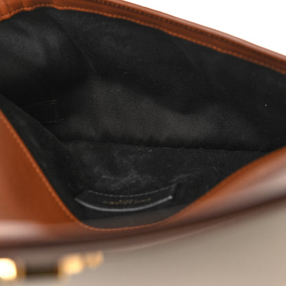 Saint Laurent Canvas Uptown Pouch Natural Beige Brick 5 of 8