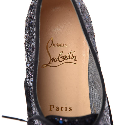 Christian Louboutin Glitter Fred Oxfords 38.5 Black 8 of 10
