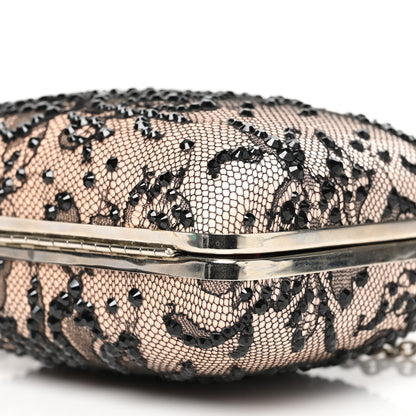 Christian Louboutin Lace Miss Loubi Chain Clutch Black 7 of 8