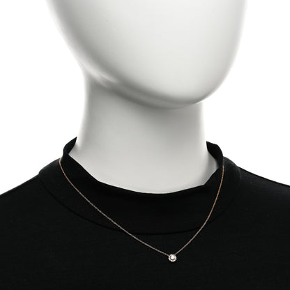 Tiffany 18K Rose Gold Diamond .25ctw Soleste Pendant Necklace 2 of 4
