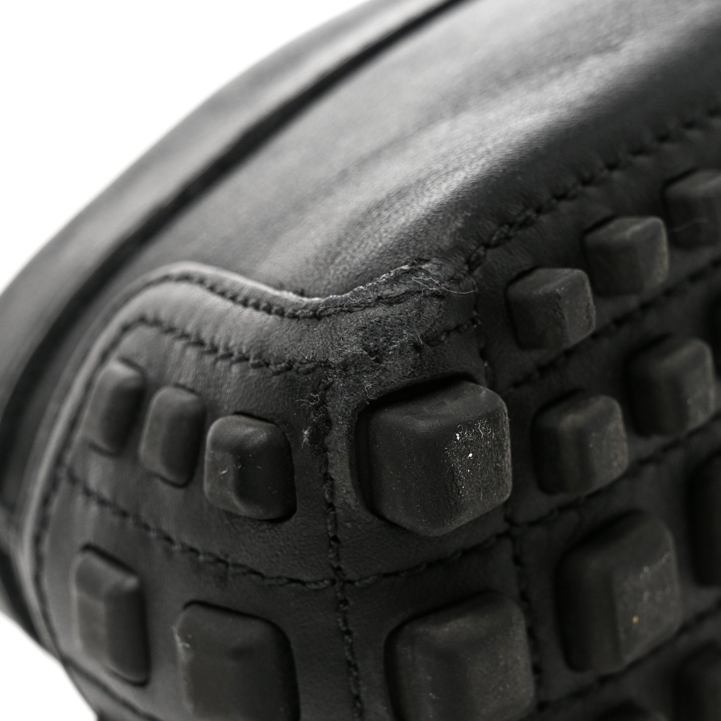 Soft Clove Calfskin Monochrome Mens Interlocking G Driver Loafers 10.5 Black