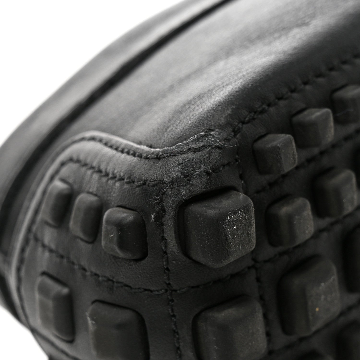 Gucci Soft Clove Calfskin Monochrome Mens Interlocking G Driver Loafers 10.5 Black 12 of 12