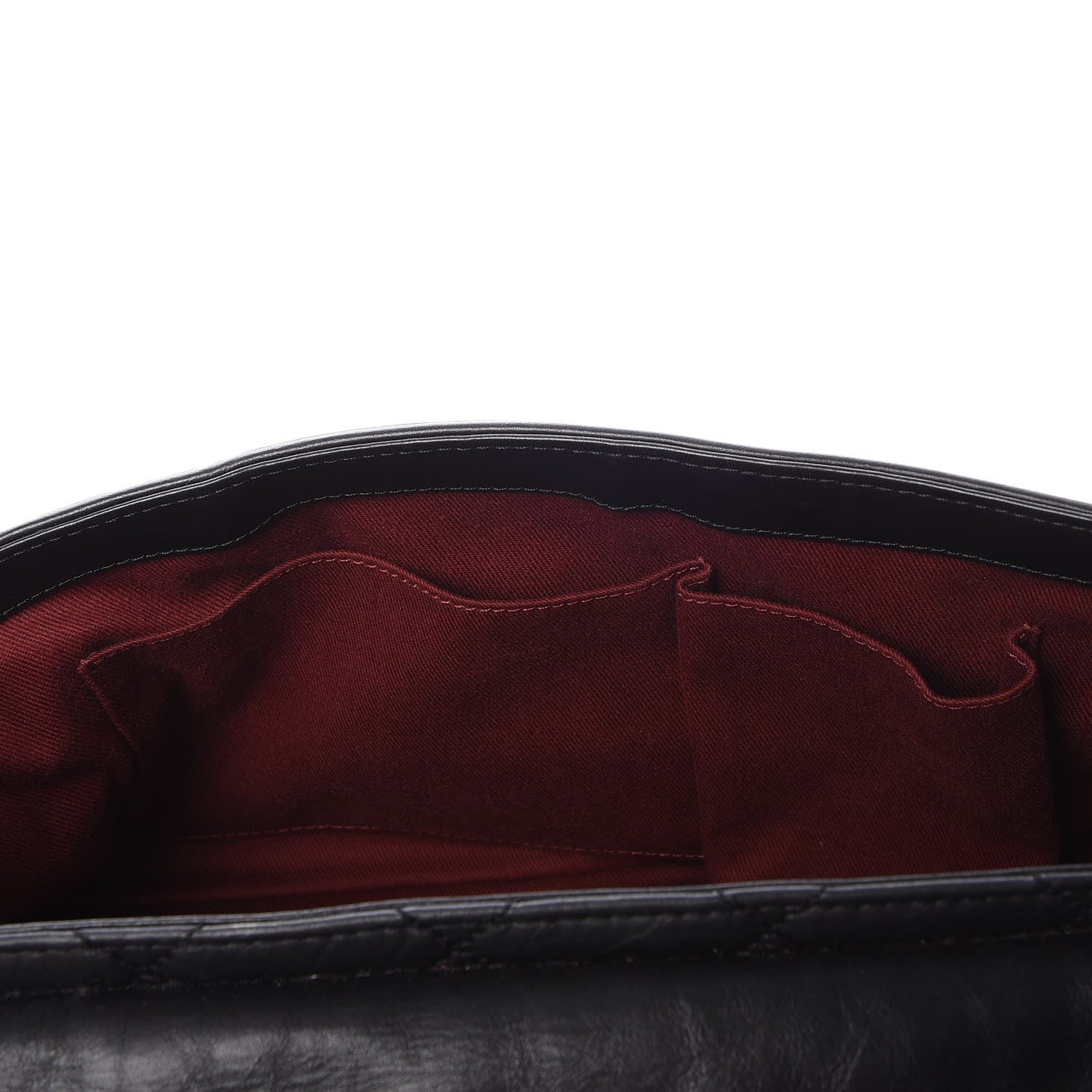 Chanel Aged Calfskin Quilted Medium Pondichery Flap Black 7 of 9