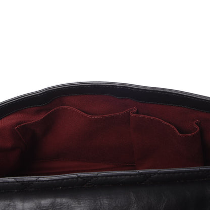 Chanel Aged Calfskin Quilted Medium Pondichery Flap Black 7 of 9