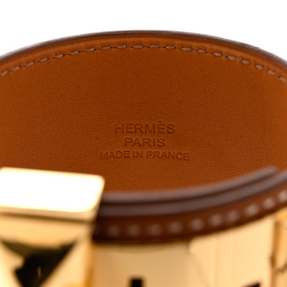 Hermes Barenia Collier de Chien CDC Bracelet S Fauve 5 of 6