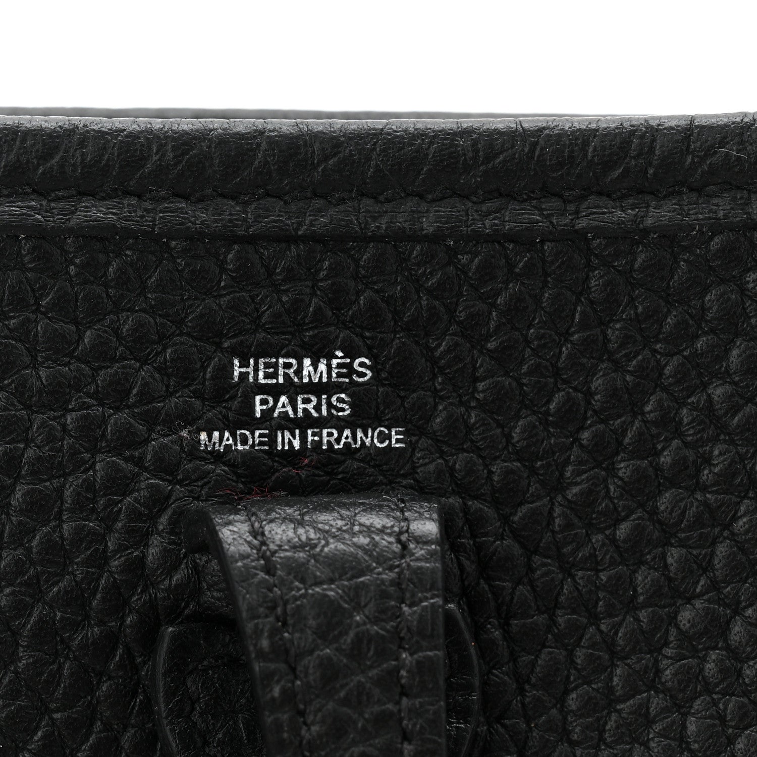 Hermes Taurillon Clemence Evelyne TPM Black 6 of 11