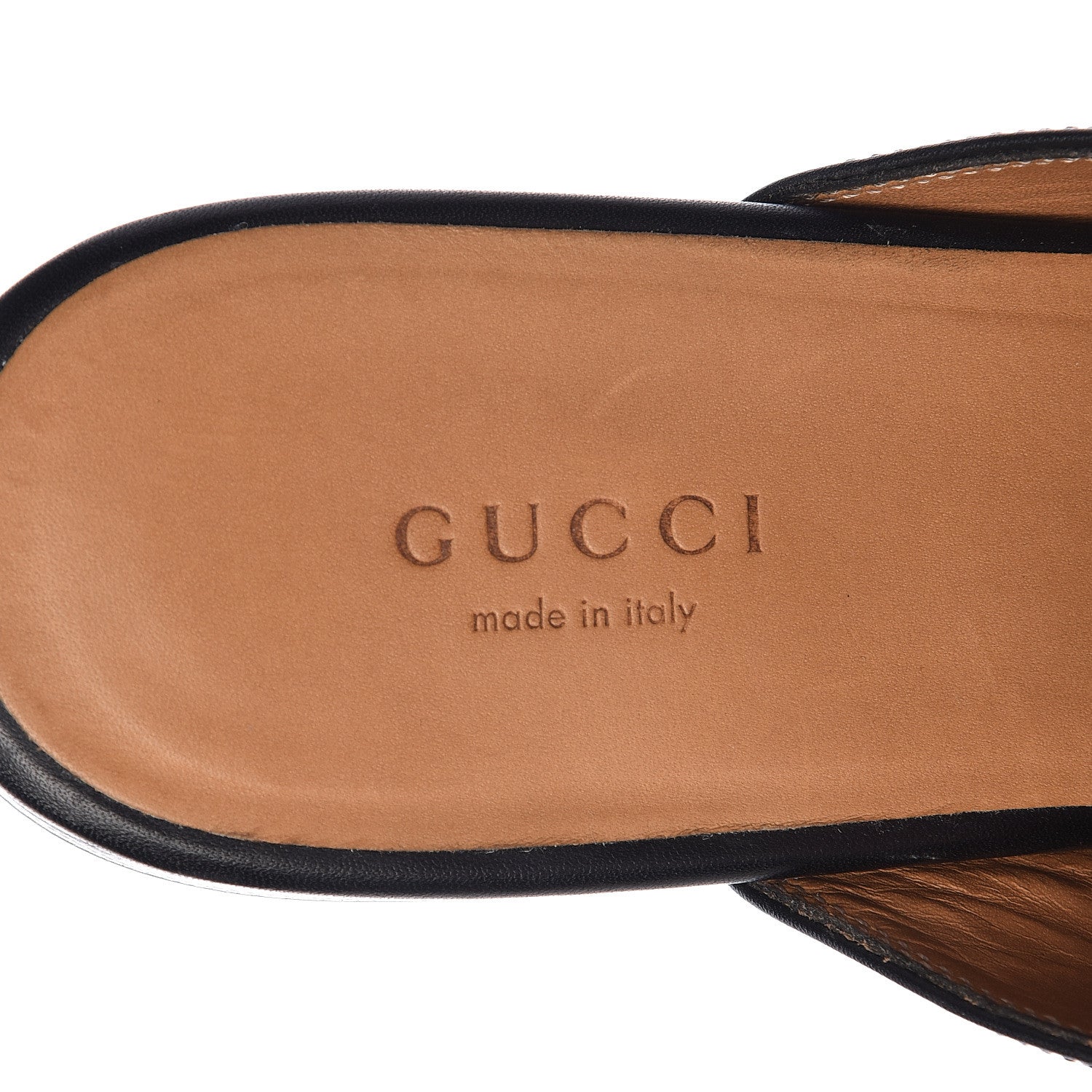 Gucci Calfskin Womens Princetown Slippers 38 Black 6 of 9