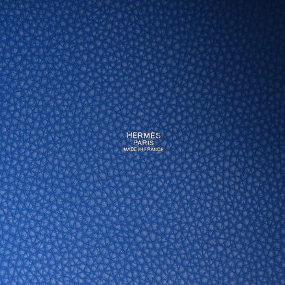 Hermes Taurillon Clemence Picotin Lock 22 MM Bleu Hydra 6 of 10