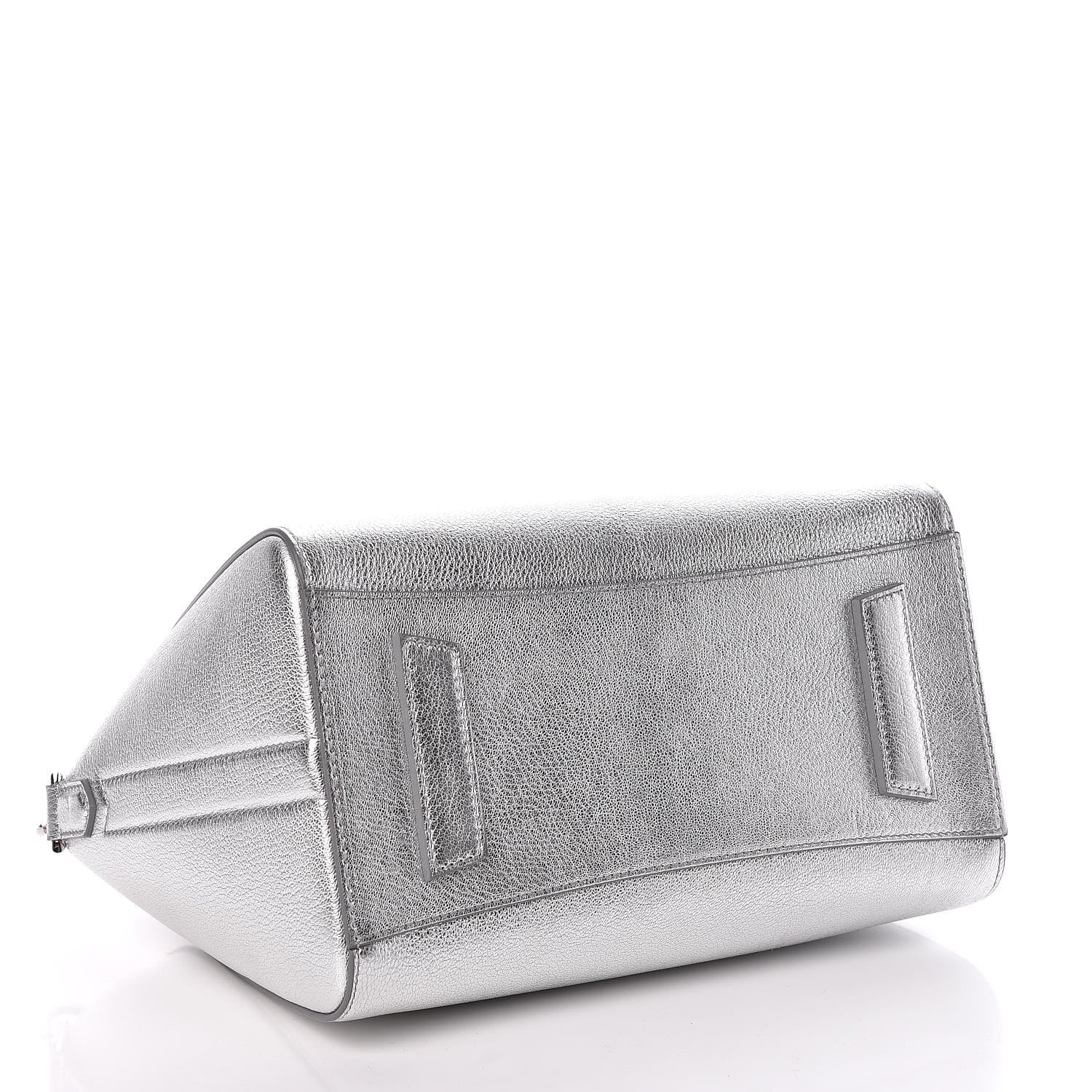 Givenchy Metallic Sugar Goatskin Small Antigona Silver 4 of 10