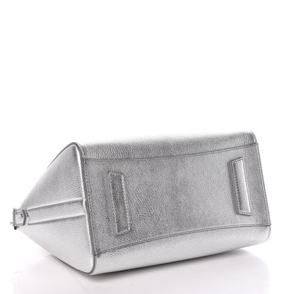 Givenchy Metallic Sugar Goatskin Small Antigona Silver 4 of 10