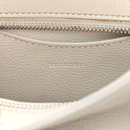 Balenciaga Grained Calfskin Neo Classic Silver Hardware Mini City White 6 of 22