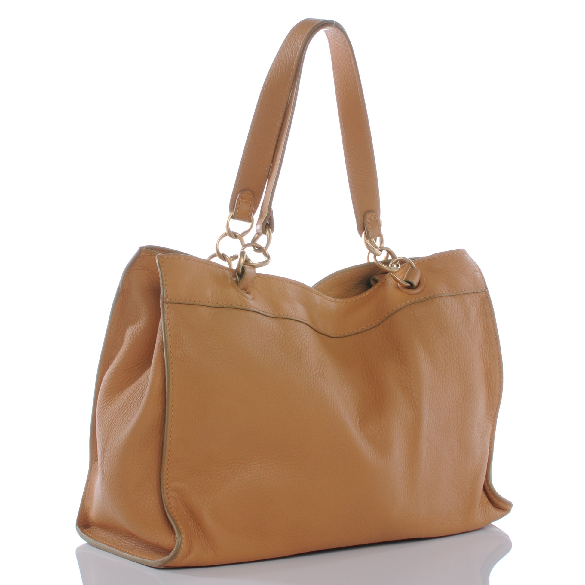 Chanel Calfskin Woven CC Tote Beige 3 of 7