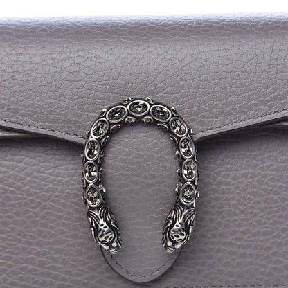 Gucci Dollar Calfskin Crystal Super Mini Dionysus Shoulder Bag Dusty Grey Black Diamond 9 of 10