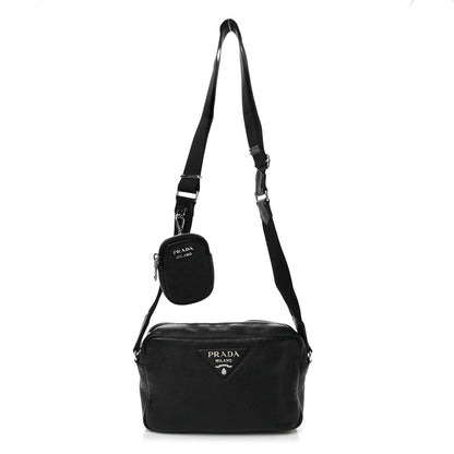 Prada Vitello Daino Crossbody Black 1 of 11