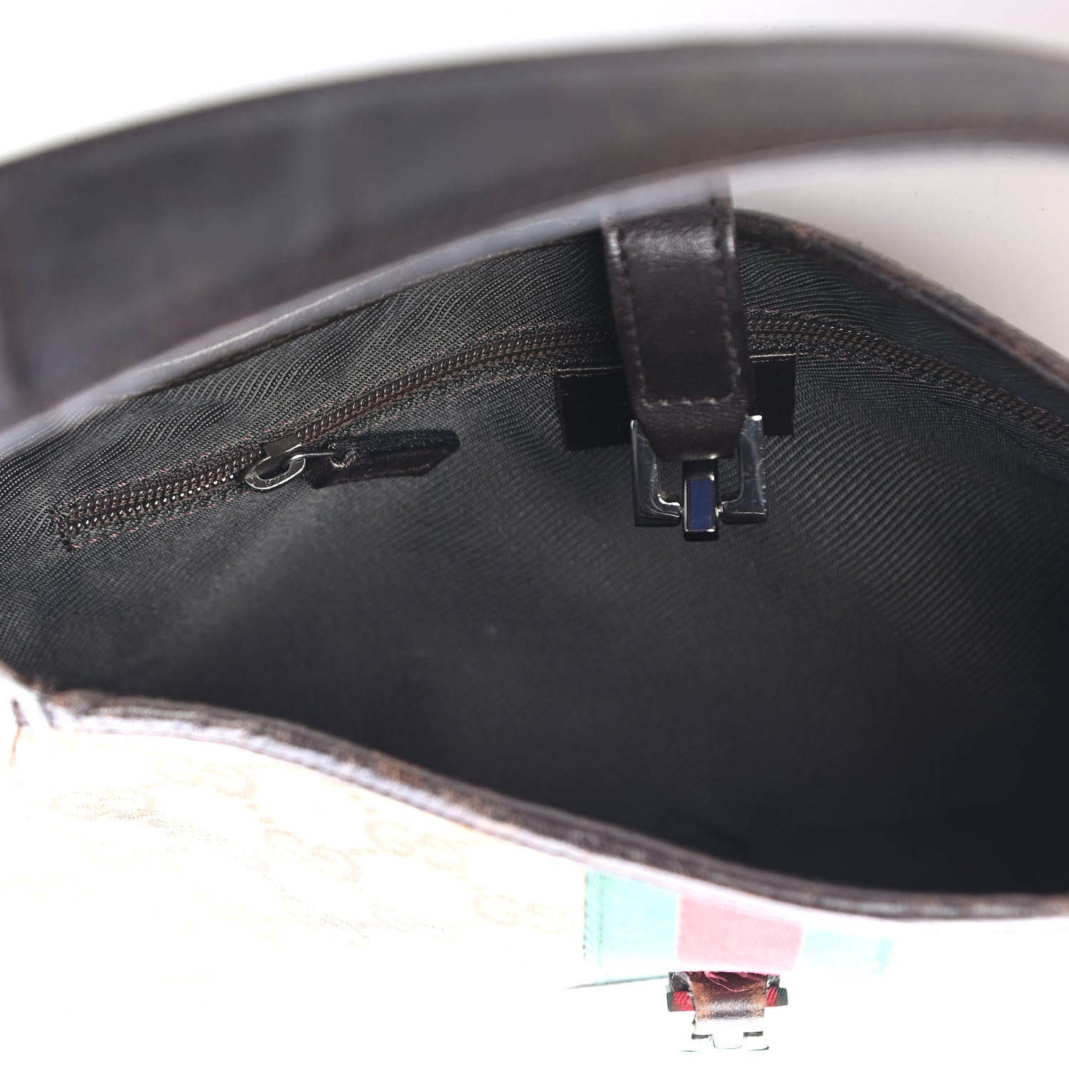 Gucci Monogram Web Small Jackie O Hobo Dark Brown 5 of 9